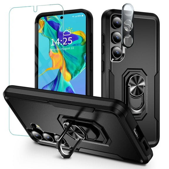 ANTSHARE for Samsung Galaxy S25 Case, with Tempered Glass Screen Protector & Camera Protector, Shockproof Phone Case for Samsung Galaxy S25