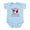 Sky Blue, variant on CafePress - Half Mexican Half American Body Suit - Baby Light Bodysuit, Size Newborn - 24 Months