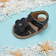 thumbnail image 5 of Ketyyh-chn99 Baby Sandals Infant Walking Shoes Baby Girls Summer Coral Floral Soft-Sole Sandals for 5,Black, 5 of 5