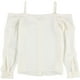 thumbnail image 2 of bar III Blusa sólida con botones para mujer, color blanco hueso, pequeña, 2 of 2