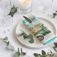 thumbnail image 3 of Cloth Napkins Set of 6 - 20x20 Inches, Happy Easter Washable Reusable Table Napkins, Retro Truck Spring Flowers Eggs White Wood Teal Soft & Absortbent Dining Napkin for Party Wedding Hotel Restaurant, 3 of 8
