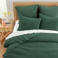thumbnail image 3 of Levtex Home - Mills Waffle - Full/Queen Quilt Set - Forest Green Cotton Waffle - Quilt Size (88 x 92in.), Sham Size (26 x 20in.), 3 of 6