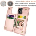 thumbnail image 3 of Motorola Moto G Stylus 5G 2023 Case,Takfox PU Leather Folio Wallet Case with Card Slots Holder Kickstand Double Magnetic Shockproof Anti-Scratch Protective Cover for Moto G Stylus 5G 2023-Rose Gold, 3 of 10