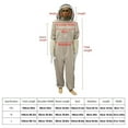 thumbnail image 3 of Bee Suits For Men Sting Proof,Bee Keeper Suit For Men/Women,Bee Suits For Men/Women Ting Proof,Beekeeping Suit,Comes With Gloves And Ventilated Hood For Backyard Beekeeping/Bee Catching,Wasp Suit, 3 of 9