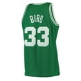 thumbnail image 3 of Men's Mitchell & Ness Larry Bird Kelly Green Boston Celtics Hardwood Classics Swingman Jersey, 3 of 7