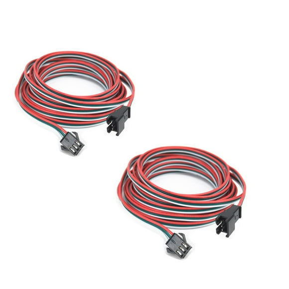 2 pcs/Pack 5M 16.4ft 3 Pin JST SM Male Female Plug LED Connector Cable for WS2812B WS2811 SK6812 Symphony LED Lights with connectors?SM3P Buckle Free Welding Plug Light Controller Wire