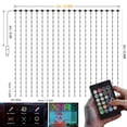 thumbnail image 6 of Rirool Smart LED Curtain Lights, 400 RGB LEDs 6.6x6.6ft, App & Remote Control, Music Sync, Color Changing Lights for Bedroom, Wedding, Party Backdrop Décor, 6 of 8