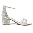 thumbnail image 3 of Sandalia DREAM PAIRS Tacón Bajo Grueso Plateado con Rhinestones Talla US11, 3 of 6