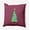 Passion Flower, variant on 16" x 16" Simply Daisy Cartoon Christmas Tree Polyester Accent Pillow, Forest Green (1 Count)