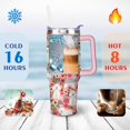 thumbnail image 4 of Personalized Dog Lover Gift Idea - 40oz Insulated Tumbler with Straw for Women - Non-Slip Handle Coffee Travel Cup, 4 of 7