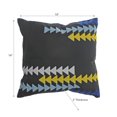 thumbnail image 2 of Polyester Embroidered Arrow Cushion Black - Set of 2, 2 of 4