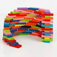 thumbnail image 4 of Maojin Toy Story Juguetes 120 Pieces Of Rainbow Dominoes Wooden Infant And Young Children Early Education Educational Toys, 4 of 9