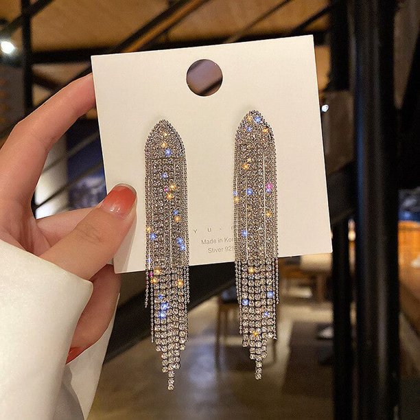 Pendientes de circón de malla de lujo para mujer, diseño único, elegante, exquisito, ligero, joyería femenina, fiesta, regalo Premium, venta al por mayor, nueva tendencia de moda