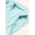 thumbnail image 4 of ABPHQTO Pantalones cortos plisados con cintura con volantes azul cielo para mujer con cinturón, 4 of 5