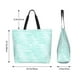 thumbnail image 5 of Balery Blue Bright Bolsa Tote Estilo Estético con Cremalleras, Bolsa de Hombro, Bolsa de Compras Grande y Plegable, 5 of 8