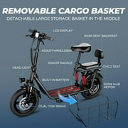 Windhorse C3 Electric Scooter with Extra Child Seat - 850W Peak Power - 330 LBS Max Load - 20 MPH - 16 Commuting E Scooter for Adults