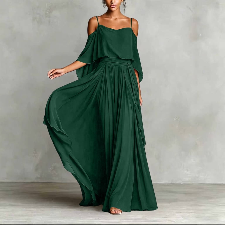 flowy maxi dress for wedding guest Roséa or denim jackets.The perfect addition to your summer capsule wardrobe Flowy Red Maxi Dress with