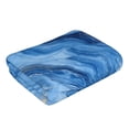 thumbnail image 4 of Polyester Long Towel Multi-Size Water Absorption Good Bright Fluffy Soft For Bathroom Swimming Pool Beach Outdoor Travel Steelblue Marble_1, 4 of 8