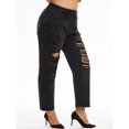 thumbnail image 1 of Jeans Talla Extra Rectos y Rasgados Rosegal  Vaqueros de talla grande, 1 of 5