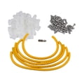 thumbnail image 4 of Paquete de 100 clips de montaje transparentes para luces de cuerda con tornillo, estilo "R" (100 tornillos) 0.25 pulgadas Cola Clips de montaje de luz de cuerda, 4 of 8