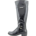 thumbnail image 2 of Alfani Women's Jadah Wide Calf Black Knee-High Leather Equestrian - 5 M, 2 of 5