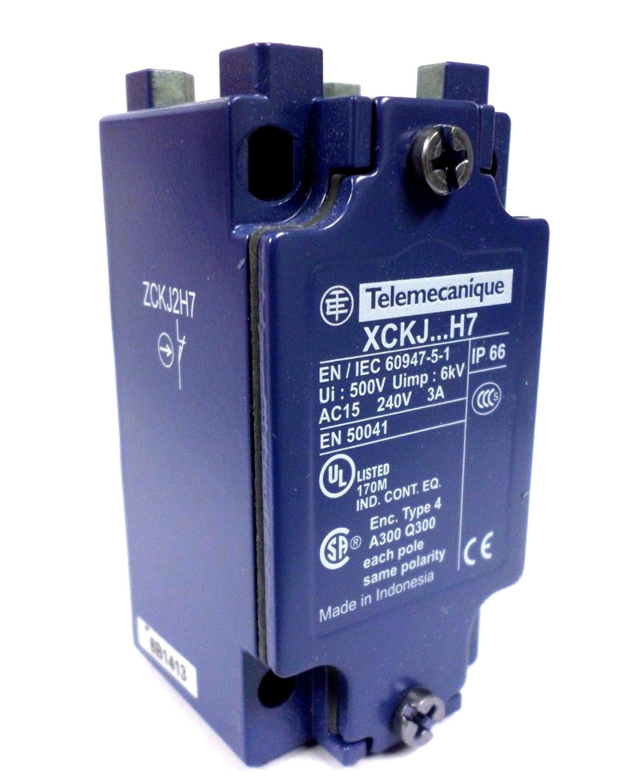 Telemecanique ZCKJ2H7 Limit Switch Sensor Body DPDT Schneider Electric ...