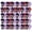 Stripes (Assorted), variant on Women's Fuzzy Winter Gloves, Magic Stretch, Purple Red and Navy Blue, Soft Furry, Bulk