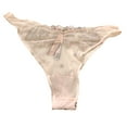 thumbnail image 3 of Victoria's Secret Dream Angels Brazilian Embroidery Shimmer Shine Floral Panty Light Pink Size Medium NWT, 3 of 3