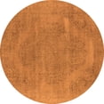 thumbnail image 1 of Ahgly Company Indoor Round Oriental Orange Industrial Area Rugs, 4' Round, 1 of 4