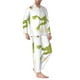 thumbnail image 2 of Balery Hunting Frog Pijama para Hombre de Dos Piezas con Manga Larga, Conjunto de Dormir y Descanso Suave con Bolsillos-Small, 2 of 7