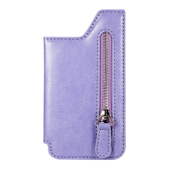 Qholemyo Multi Card Zipper Phone Wallet Adhesive Sticker Case Holder For Back Of Cell Phone