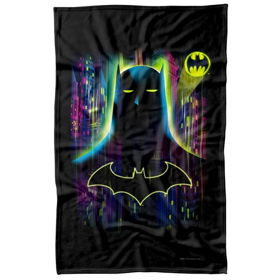 Batman Knight Lights Fleece Blanket 36' x 58',Knight Lights