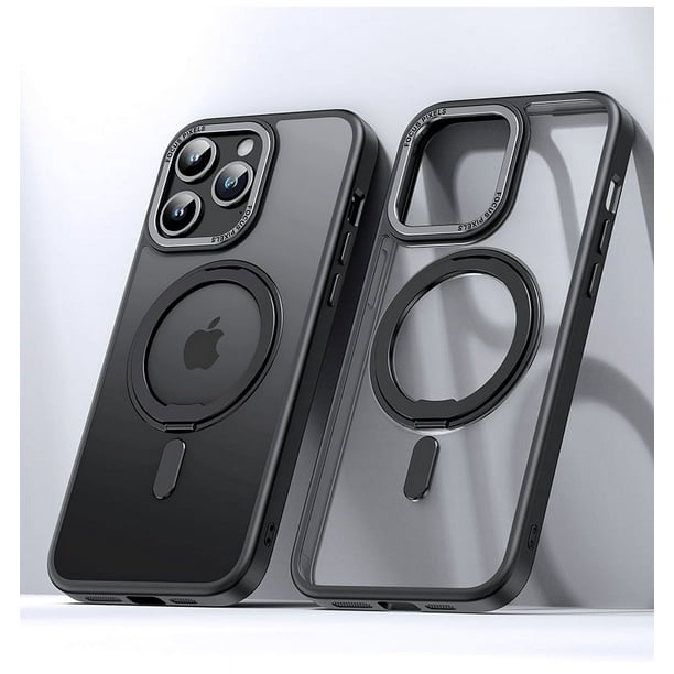 Adecuado para iPhone 15Pro Funda para teléfono móvil Fulcrum Transparente Giratoria Magnética MagSafe Funda protectora Huawei Pura70