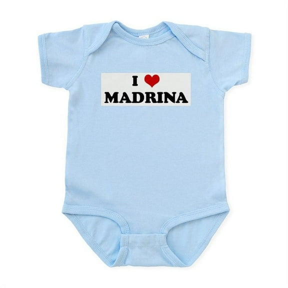 CafePress - I Love MADRINA Infant Bodysuit - Baby Light Bodysuit, Size Newborn - 24 Months