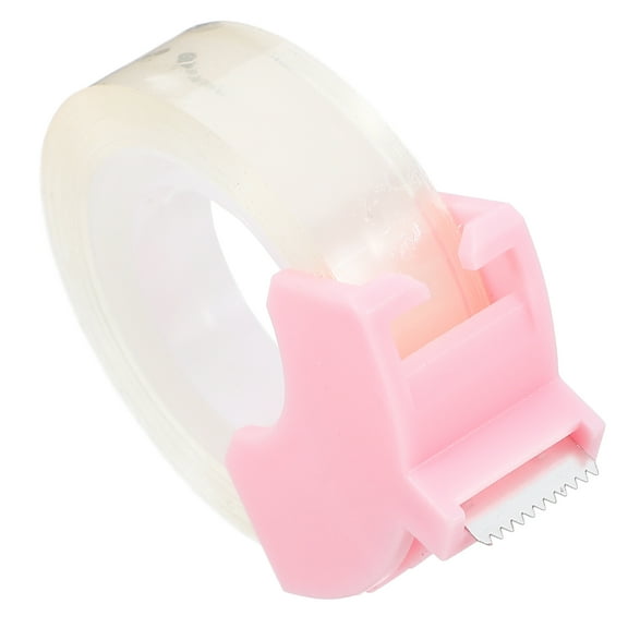 HEMOTON 1Set Pink Plastic Tape Dispenser for Co-workers and Friends in Office