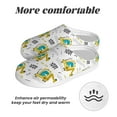 thumbnail image 6 of Daiia Dinosaur on Excavator Print Women’s Fuzzy Slippers Memory Foam Lightweight House Shoes Cozy Loafer Flannel House Shoes-40/41, 6 of 7