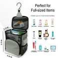 thumbnail image 3 of TERRA HOME Bathroom Caddy Hanging Toiletry Bag –Dorm Room Essential (Grey), 3 of 6