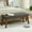 Dark Gray-Linen, variant on 43.5'' Linen Bedroom Bench, Upholstered End of Bed Bench with Tufted Button, Padded Vintage Dining Bench, Entryway Bench with Solid Wood Legs, Kitchen, Living Room, Hallway, Beige Tufted
