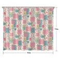 thumbnail image 5 of Pioneer Flower Floral Print Pattern Shower Curtain 84"x72", Bathroom Decorative Shower Curtain Set with 12 Hooks, Waterproof Washable, 5 of 6