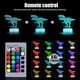 thumbnail image 2 of Juguetes de dinosaurio, luz nocturna 3D de dinosaurio con control remoto y botón inteligente, 7 colores + 16 colores cambiantes, luz nocturna 3D regulable de T-Rex, regalos de cumpleaños para niños, 2 of 5