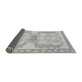 thumbnail image 2 of Ahgly Company Indoor Square Abstract Gray Modern Area Rugs, 4' Square, 2 of 4