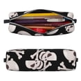 thumbnail image 2 of Honeii black white Skull bone Pattern Pencil Case, Pencil Pouch, Pencil Case Small, Pencil Pouch Aesthetic, PVC Pencil Pouch, Pencil Bag, Makeup Pouch, 2 of 7
