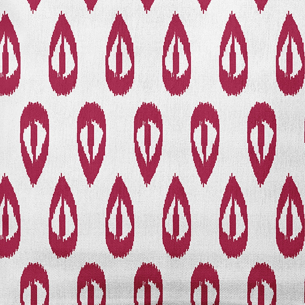 Simply Daisy 16" x 16" Ikat Tears Indoor/Outdoor Polyester Throw Pillow, Cranberry