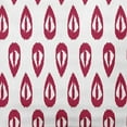 thumbnail image 2 of Simply Daisy 14" x 20" Ikat Tears Indoor/Outdoor Polyester Throw Pillow, Cranberry, 2 of 3