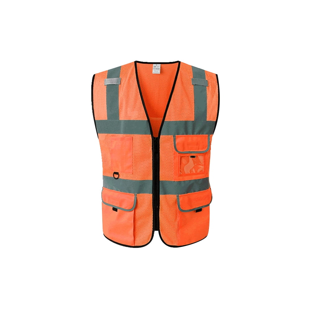 High Visibility Reflective Safety Vest Reflective Vest Multi Pockets