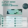 thumbnail image 2 of LTC Nimbleback NB981 95% Wireless Mechanical Keyboard, 2.4G/ BT/USB-C Wired RGB 98 Keys Gaming Keyboard, 3-Layer Dampener, Hot Swap PCB, Software Support, Custom Linear Switch, 2 of 6
