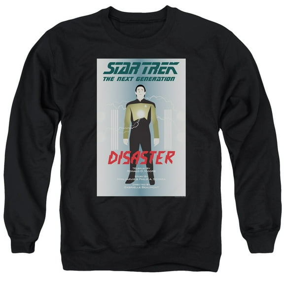 Star Trek Tng Season 5 Episode 5 Adult Crewneck Sweatshirt Black