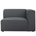 thumbnail image 5 of Modway Mingle Modern Style Polyester Fabric Right-Facing Sofa Chair in Gray, 5 of 5
