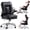 Black, variant on LEAGOO Ergonomic Executive Office Chair, Mid Back Comfy Desk Chairs with 3D Padded Flip-up Arms, Faux Leather Computer Rolling Chair with Wheels for Home, Adjustable Height, 300lbs, Beige
