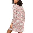 thumbnail image 2 of joogoo Ethnic Bows Women's Long Sleeve Nightgown Sleepwear L, 2 of 8